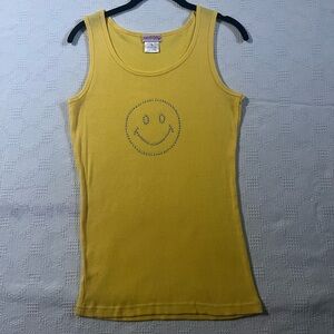 bedazzled smiley tank